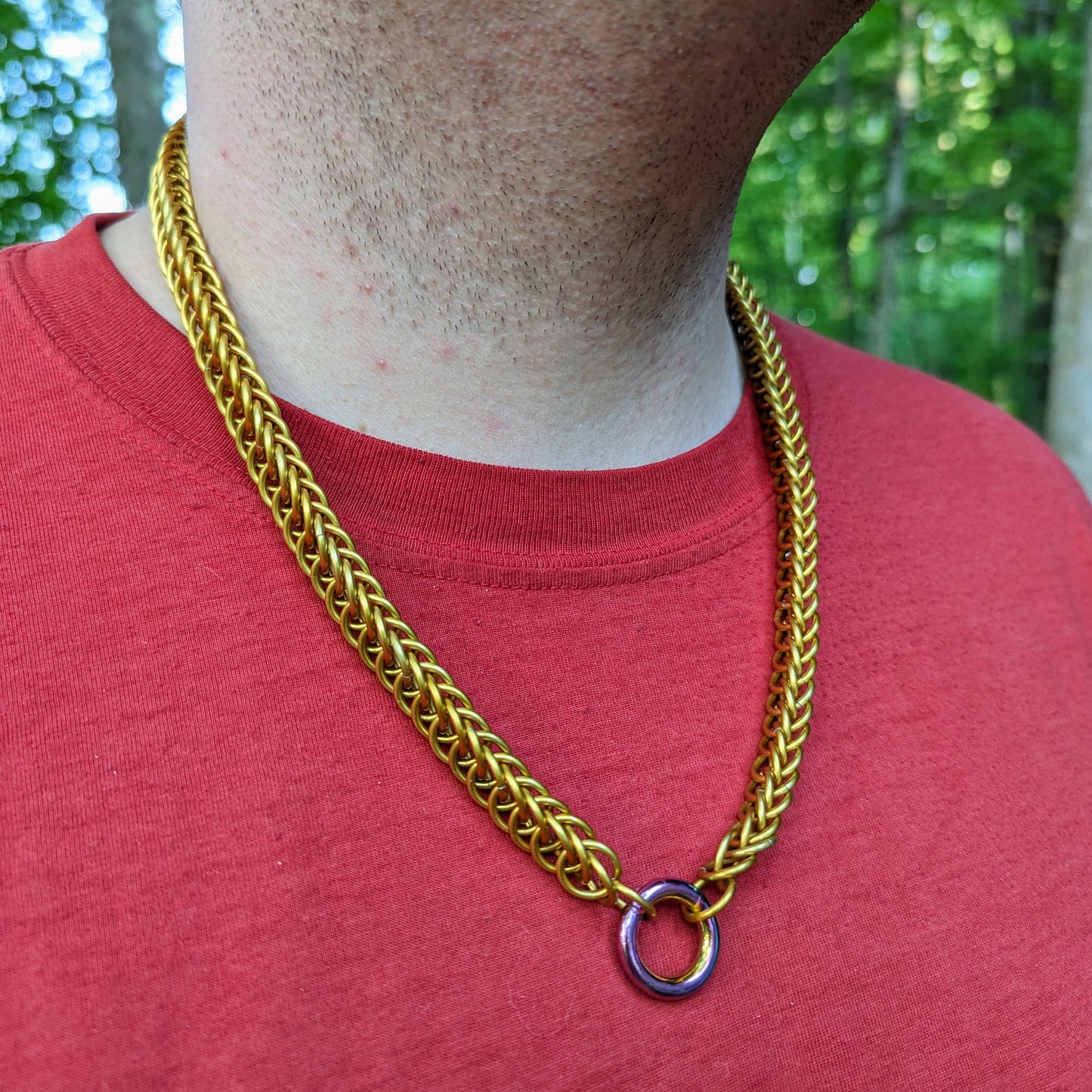 Personalized Half Persian Chainmail Necklace