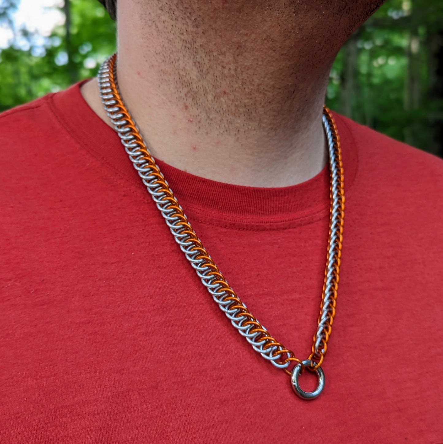 Personalized Half Persian Chainmail Necklace