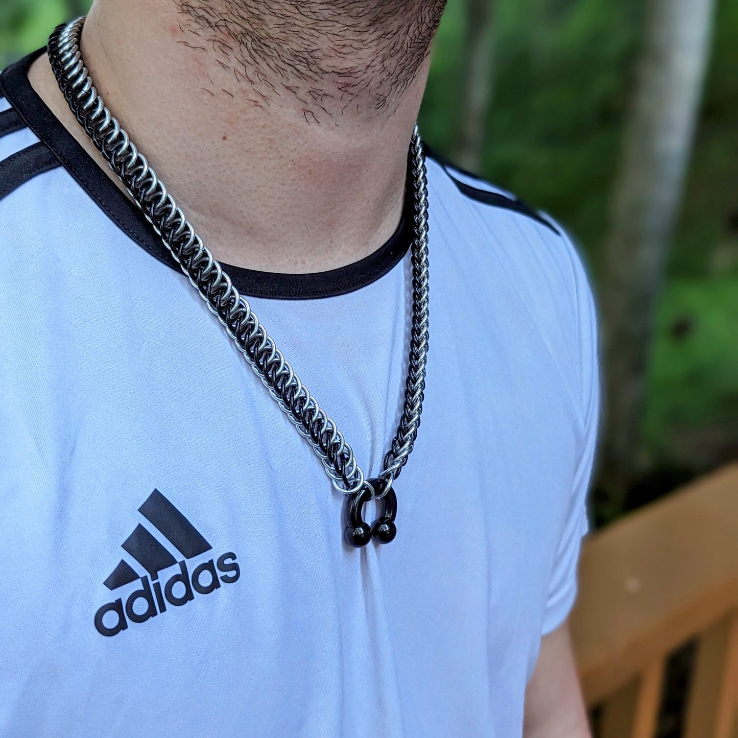 Personalized Half Persian Chainmail Necklace